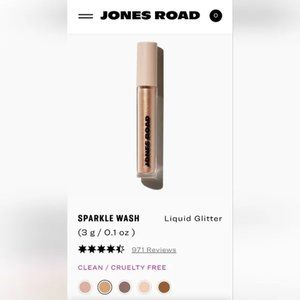 NEW ~Jones Road ~ Sparkle Wash Glitter Shimmering Liquid Eyeshadow GILDED